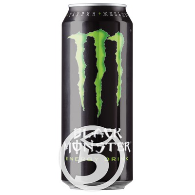 Напиток "Black Monster" тонизирующий газированный 0,5л по акции в Пятерочке