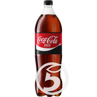 Напиток "Coca-Cola" Zero 1.5л по акции в Пятерочке