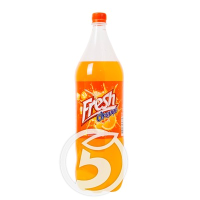 Напиток "Fresh" Orange сильногазированый 2л по акции в Пятерочке