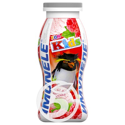 Напиток кисломолочный "Имунеле" for Kids Малиновый пломбир 1.5% 100мл по акции в Пятерочке
