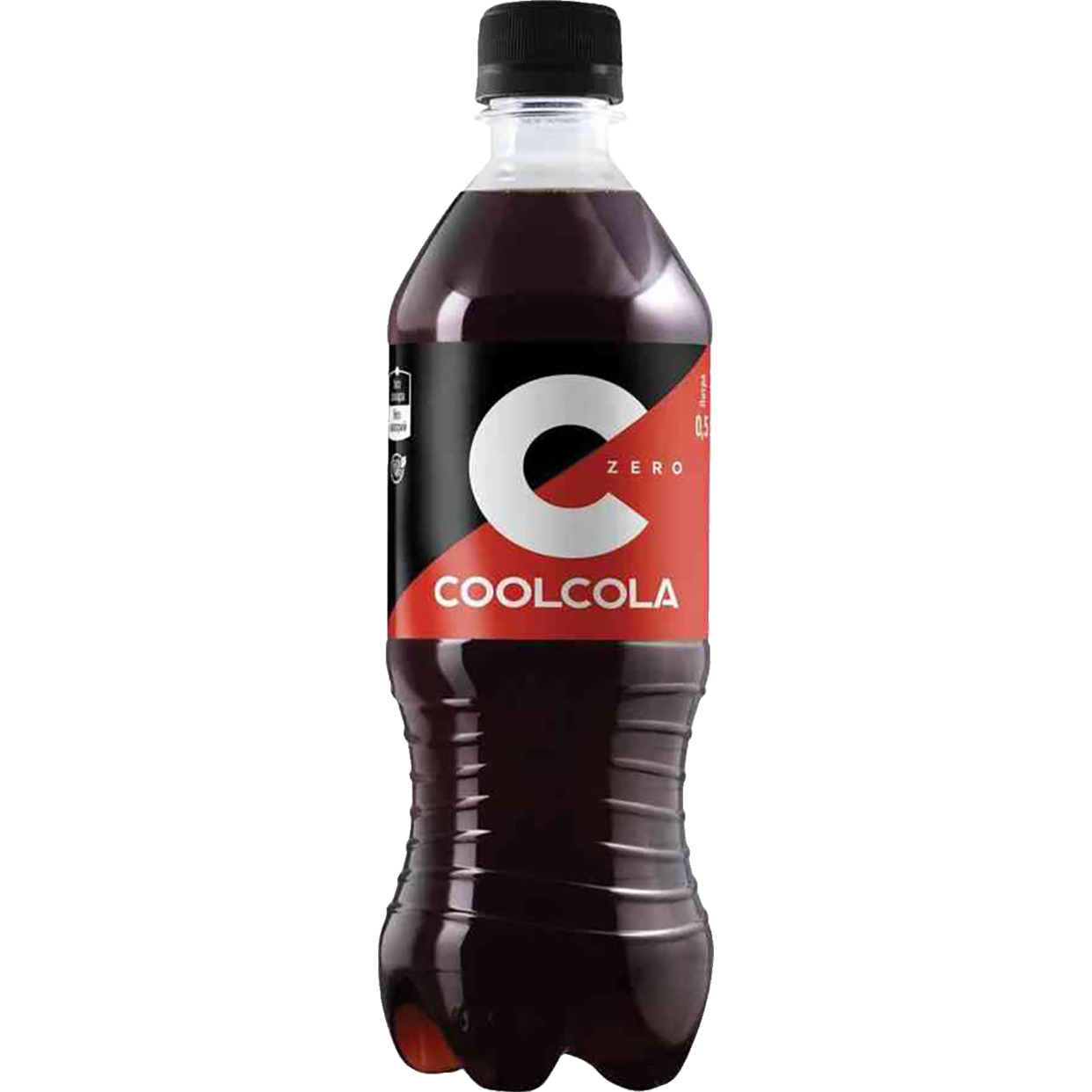 Напиток "Кул Кола без сахара" ("Cool Cola Zero") безалкогольный сильногазированный ПЭТ 0,5 л по акции в Пятерочке