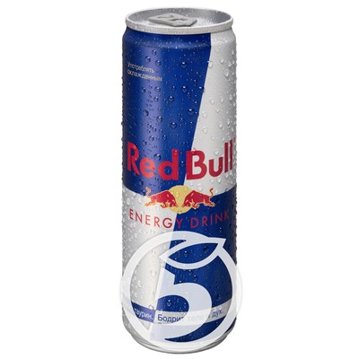 Напиток "Red Bull" энергетический 250мл по акции в Пятерочке