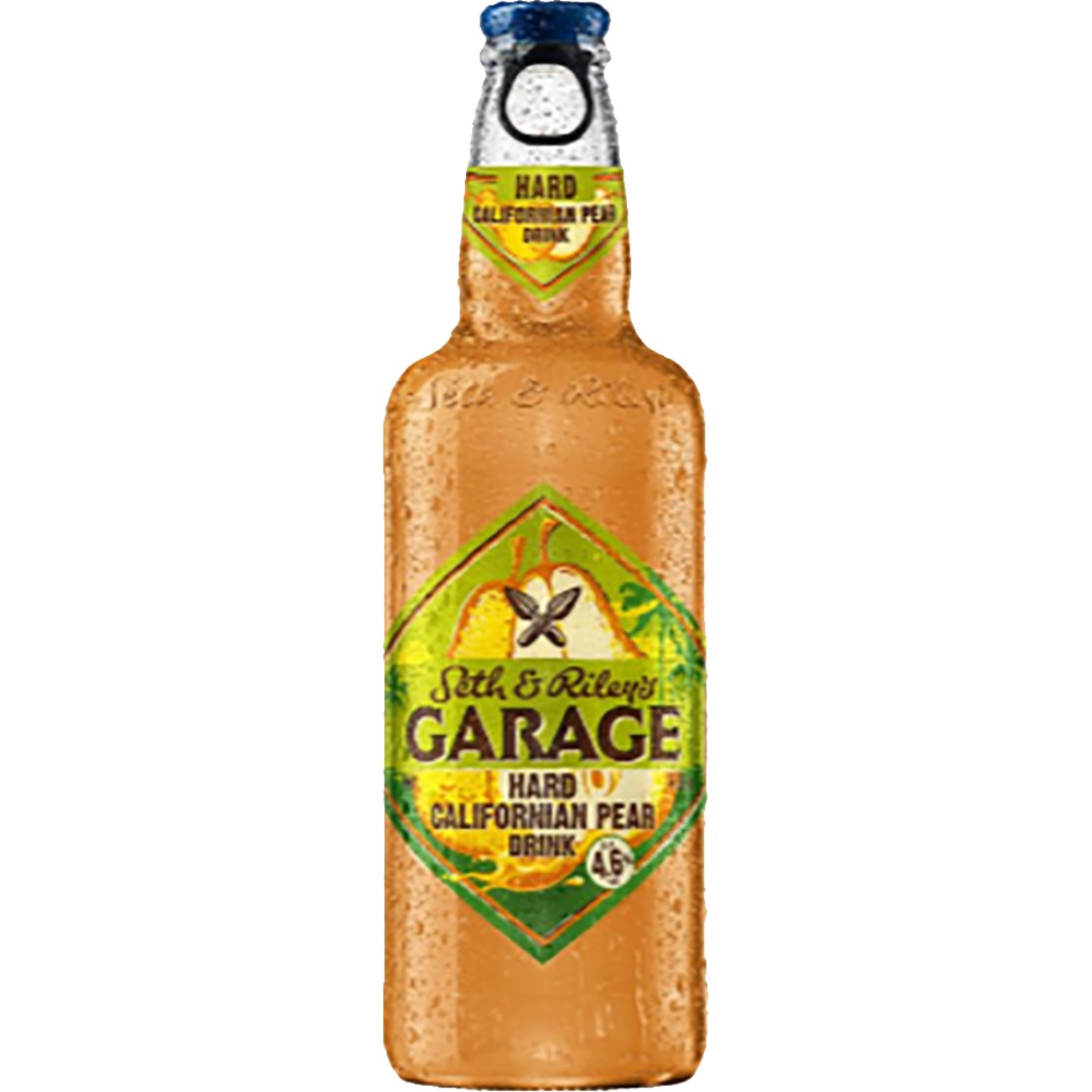 Напиток Seth and Riley’s Garage Hard Californian Pear изготовленный на основе пива пастеризованный, 4.6% 0.44л ст/б
