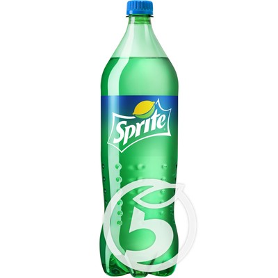 Напиток "Sprite" 1.5л по акции в Пятерочке
