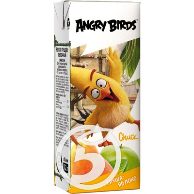 Нектар "Angry Birds" Груша-яблоко 200мл по акции в Пятерочке