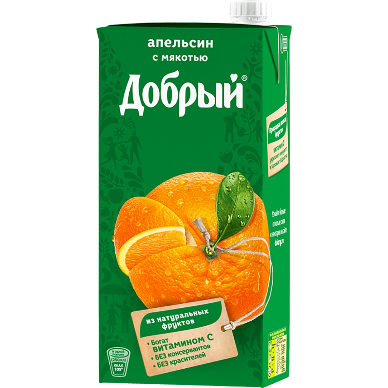 Нектар Добрый, апельсин, 2 л