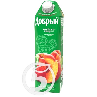 Нектар "Добрый" Персик-яблоко 1л
