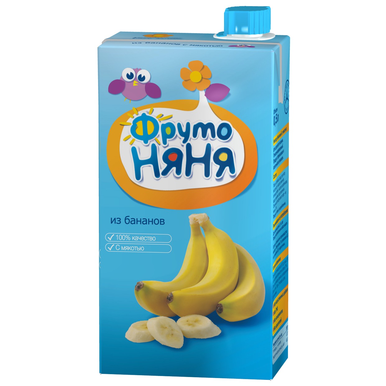 Нектар "Фрутоняня" банан с мякотью 500мл