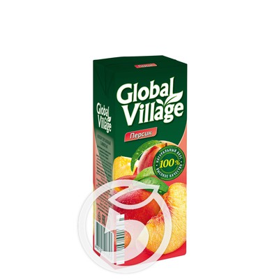 Нектар "Global Village" персиковый с мякотью 0,2л