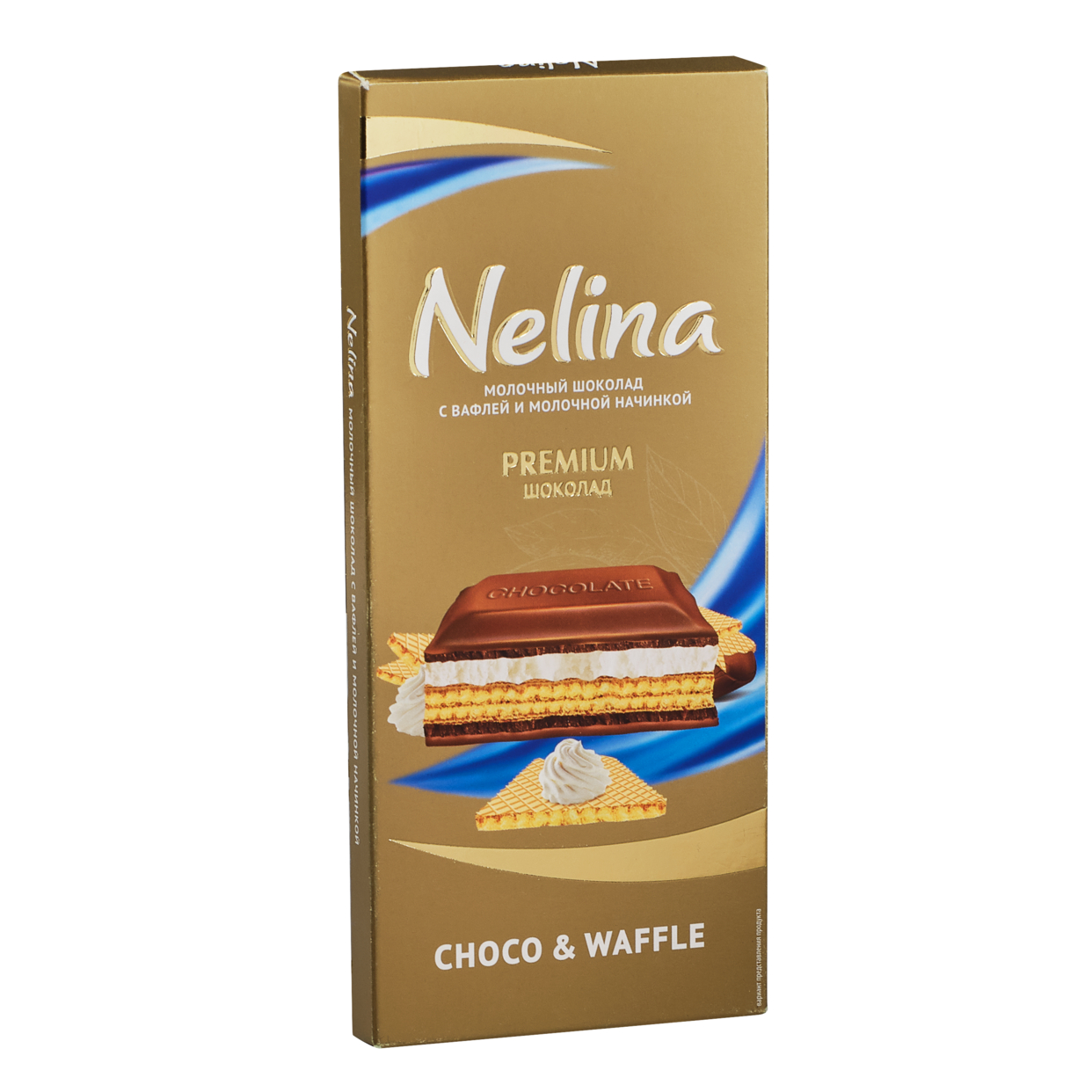 Nelina Молочный шоколад с вафлей и молочной начинкой, 80 г