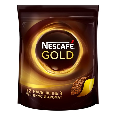 NESC.Кофе GOLD раст.пак.75г по акции в Пятерочке