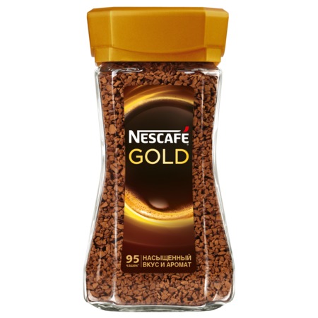 NESC.Кофе GOLD раст.ст/б 190г по акции в Пятерочке