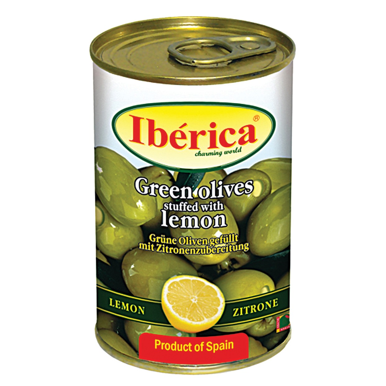 Оливки фарш. 300г Iberica лимон по акции в Пятерочке