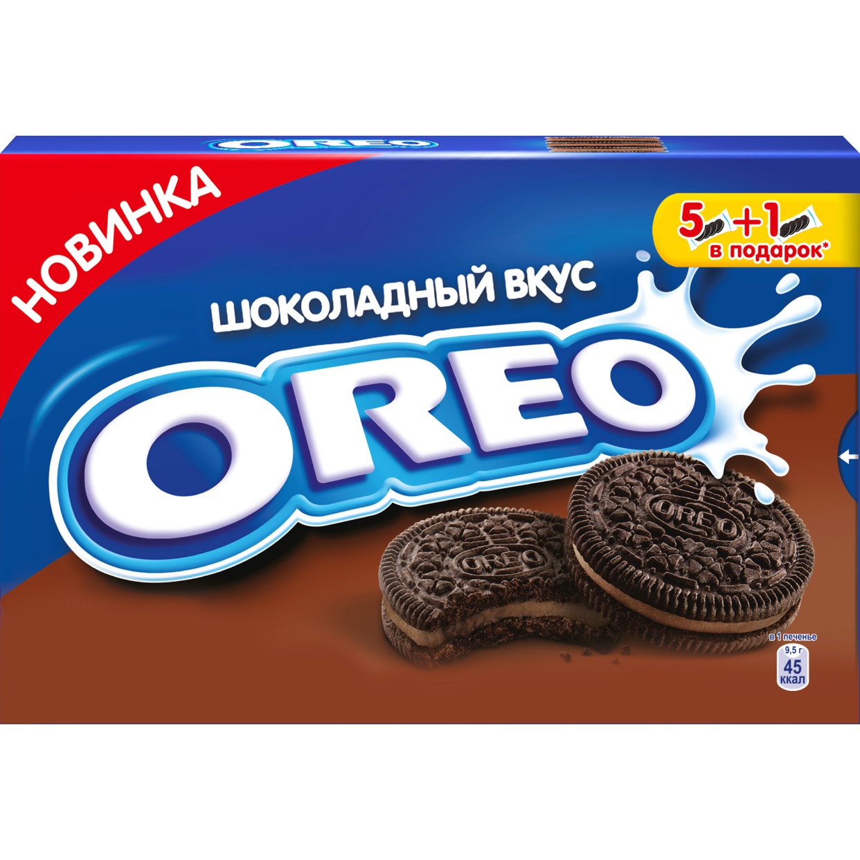 OREO Печенье с какао/нач.вк.шок.228г по акции в Пятерочке