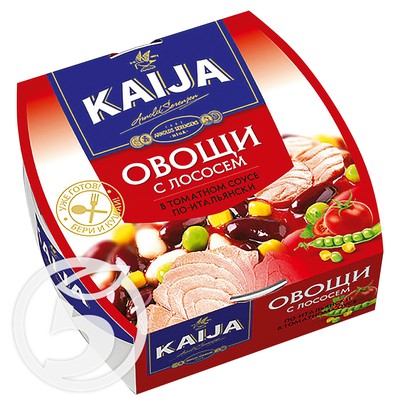 Овощи "Kaija" с лососем по-Итальянски в томатном соусе 220г