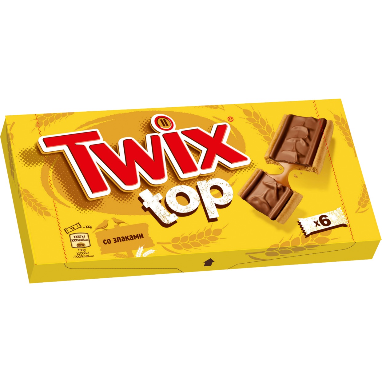Печенье сдобное Twix Top с карамелью и шоколадом 126г по акции в Пятерочке