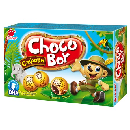ПеченьеChoco Boy , Сафари, с шоколадной глазурью, 42 г по акции в Пятерочке
