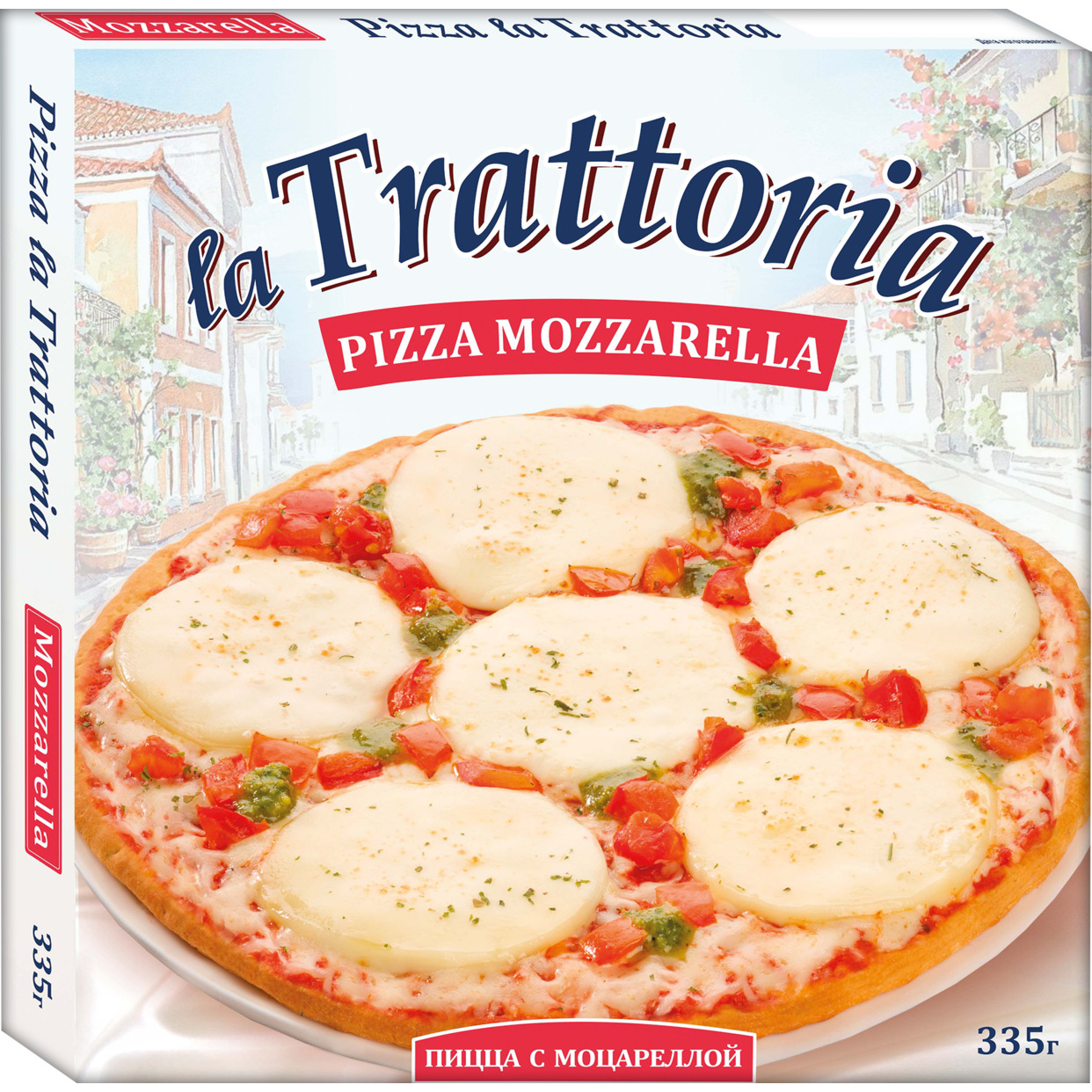 Пицца "Цезарь" La Trattoria с моцареллой 335г по акции в Пятерочке