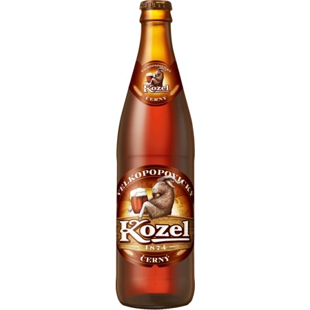 Пивной напиток Velkopopovicky Kozel, темное, 3,7%, 0,45 л по акции в Пятерочке