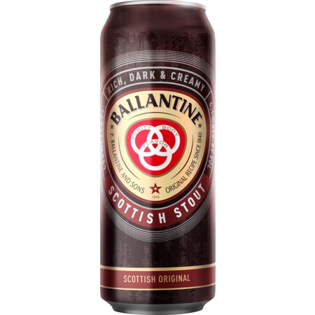 Пиво BALLANTINE STOUT тем.4,1% ж/б 0.4л