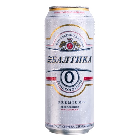 Пиво БАЛТИКА Б/АЛК.№0 св.ж/б 0,5% 0.45л
