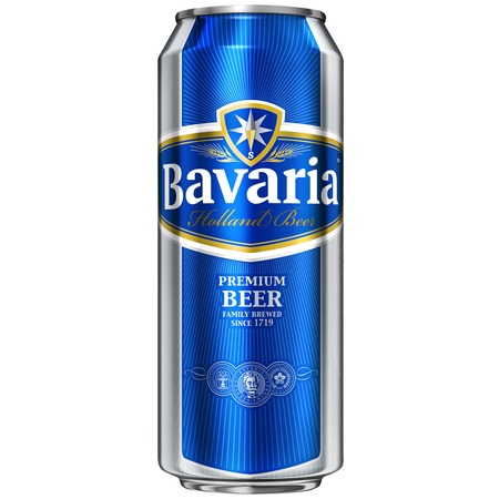 Пиво BAVARIA PR.PILS.свет.4,9% ж/б 0.45л