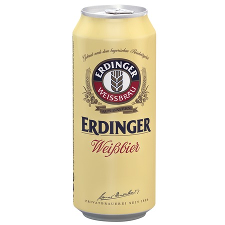 Пиво ERDINGER WEISS.св.5,3% ж/б 0.5л