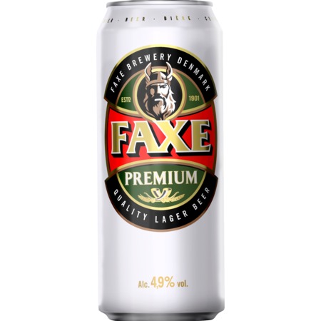 Пиво FAXE PREMIUM свет.4,9% ж/б 0.45л