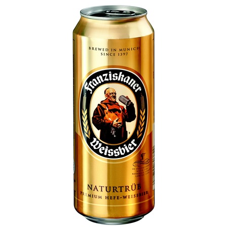 Пиво FRANZISKANER HEFE-WEISS.5% ж/б 0.5л