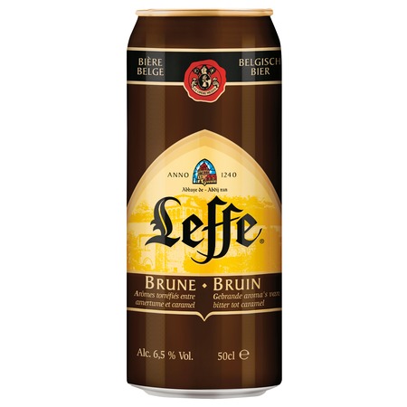 Пиво LEFFE BRUNE тем.6,5% ж/б 0.5л