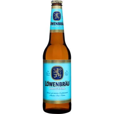 Пиво LOWENBRAU ORIG.свет.5,4% ст/б 0.47л по акции в Пятерочке