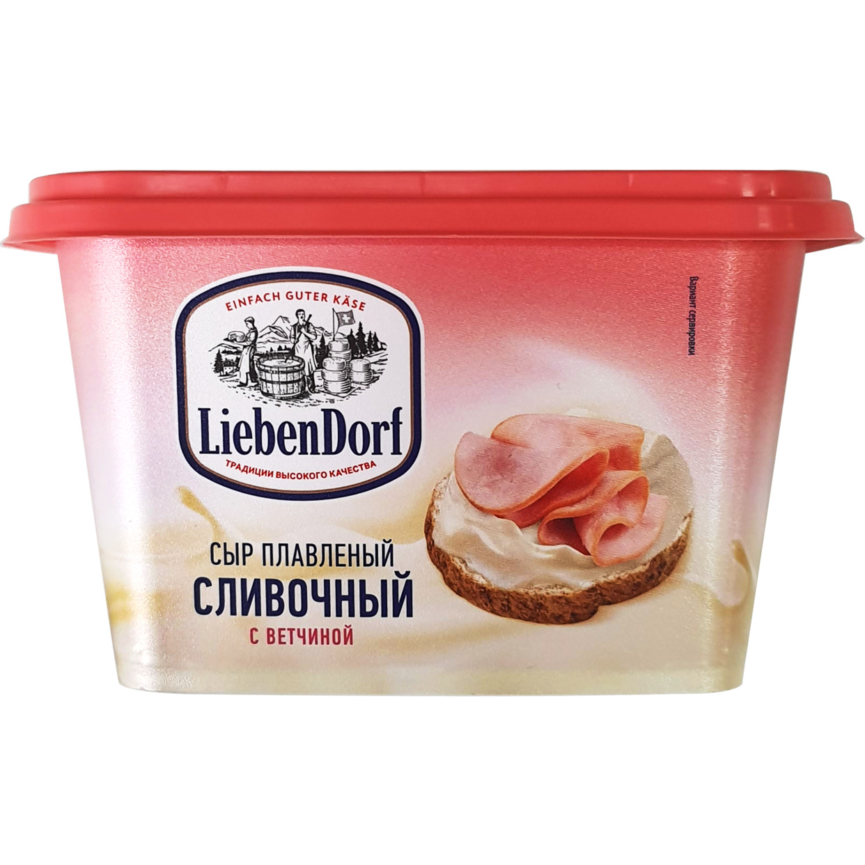 Плавленый сыр пастообразный /С ветчиной/ 55% Liebendorf/400гр
