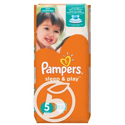 Подгузники "Pampers" Sleep & Play Junior (размер 5) 58шт