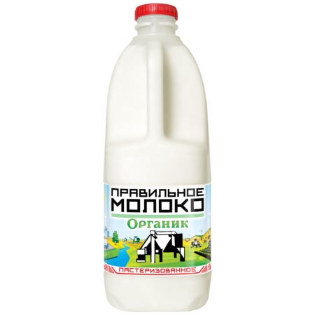 ПРАВ.МОЛ.Молоко паст.3,2-4% ПЭТ 2л по акции в Пятерочке