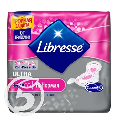 Прокладки "Libresse" Ultra Нормал 10шт по акции в Пятерочке