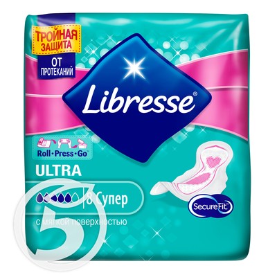 Прокладки "Libresse" Ultra Super 8шт по акции в Пятерочке