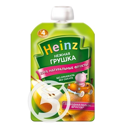 Пюре "Heinz" Нежная Грушка для детей с 4 месяцев 100г