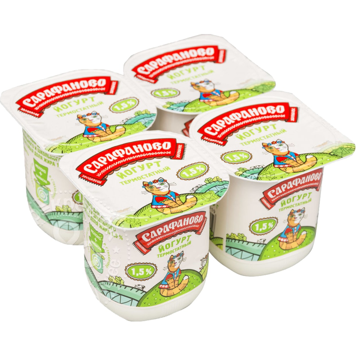 САРАФ.Йогурт термостат.дет.1,5% 125г по акции в Пятерочке