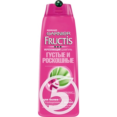 Шампунь для волос "Fructis" Густые и роскошные укрепляющий 400мл по акции в Пятерочке