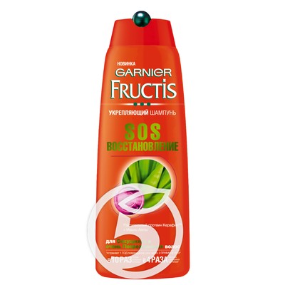 Шампунь для волос "Fructis" SOS Восстановление укрепляющий 400мл по акции в Пятерочке