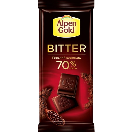 Шоколад Alpen Gold, горький, 90 г