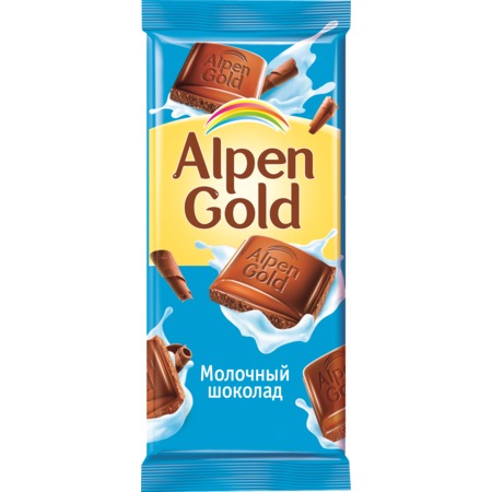 Шоколад Alpen Gold, молочный, 90 г