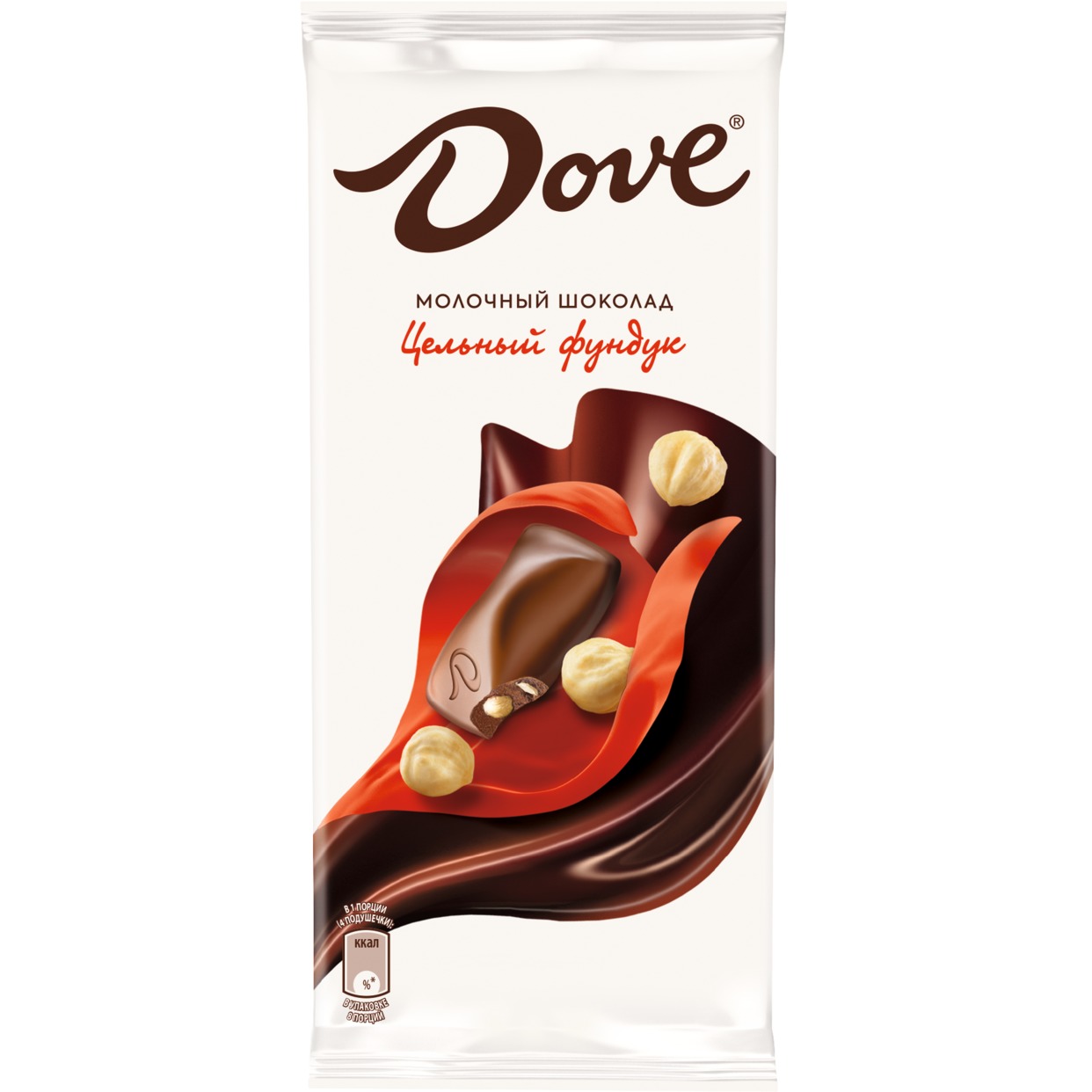 Шоколад Dove Молочный с Цельным Фундуком 90г