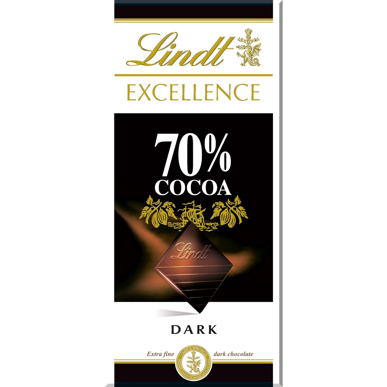 Шоколад Lindt Превосходный горький какао 70% 100г по акции в Пятерочке