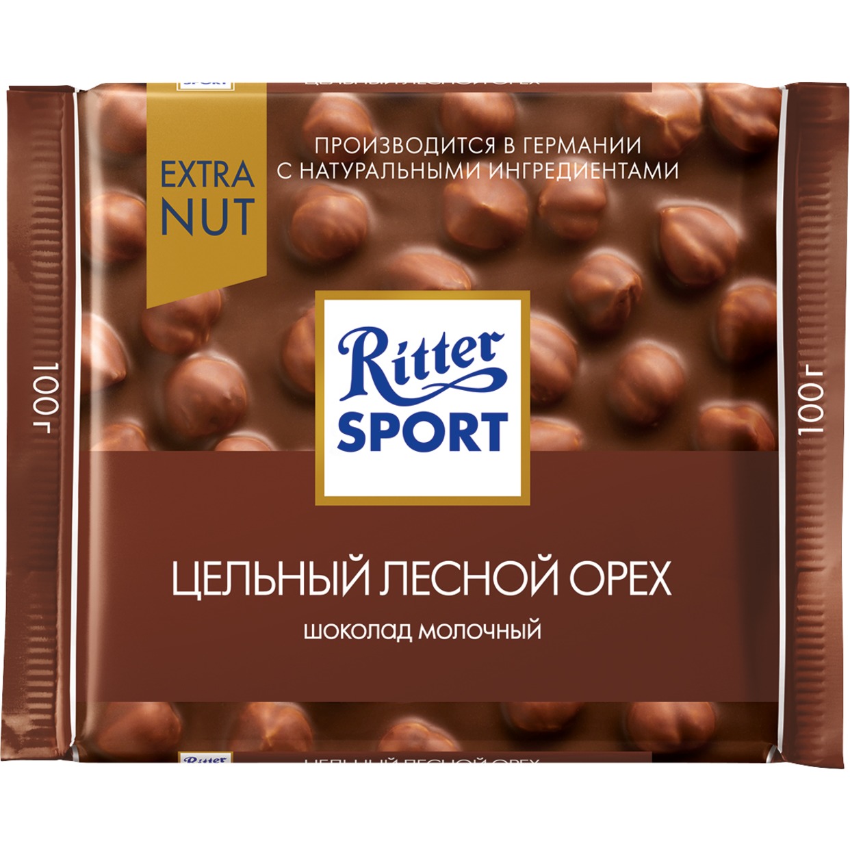 Шоколад Ritter Sport Молочный Цельный лесной орех 100г по акции в Пятерочке