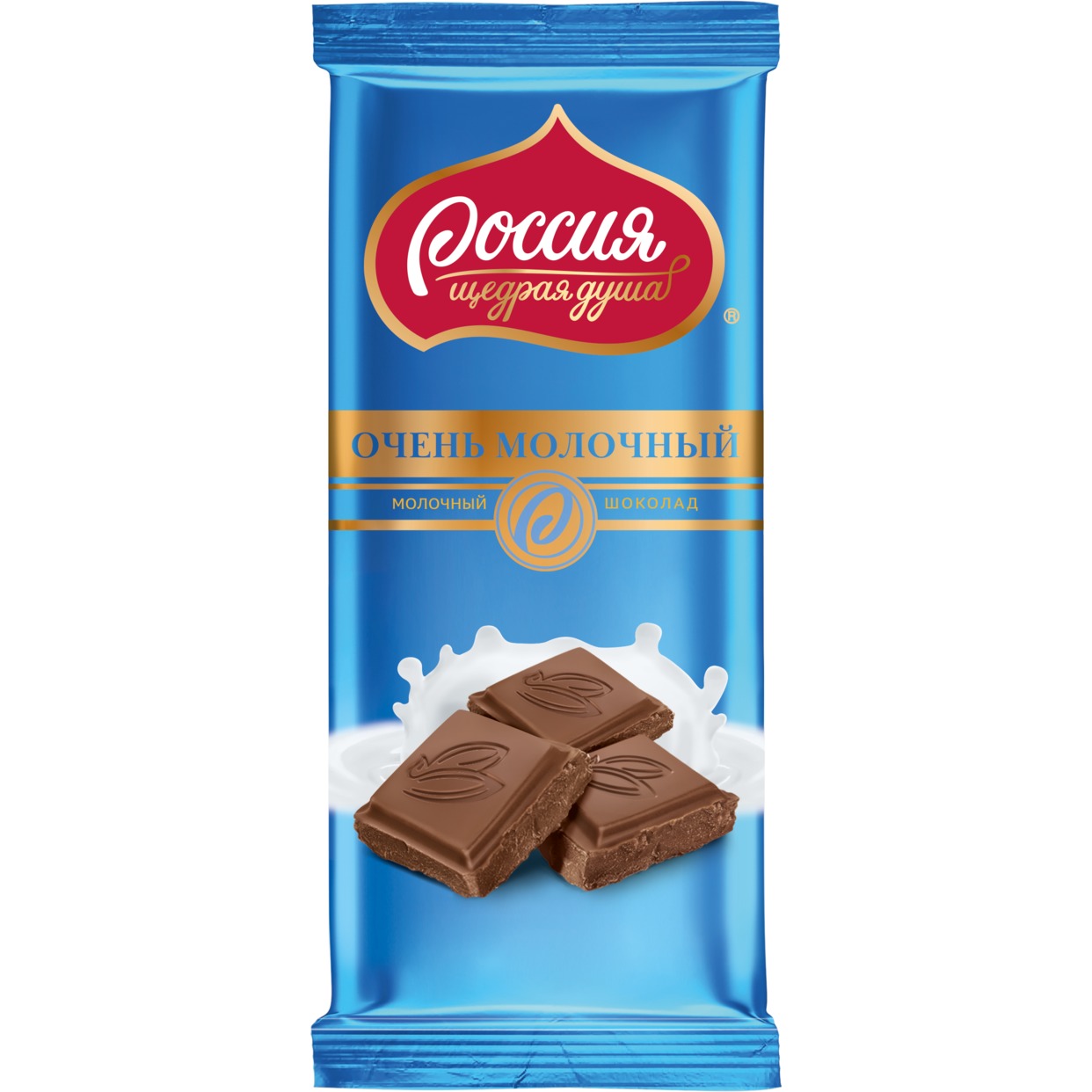 Шоколад "Россия-Щедрая Душа" молочный 90г