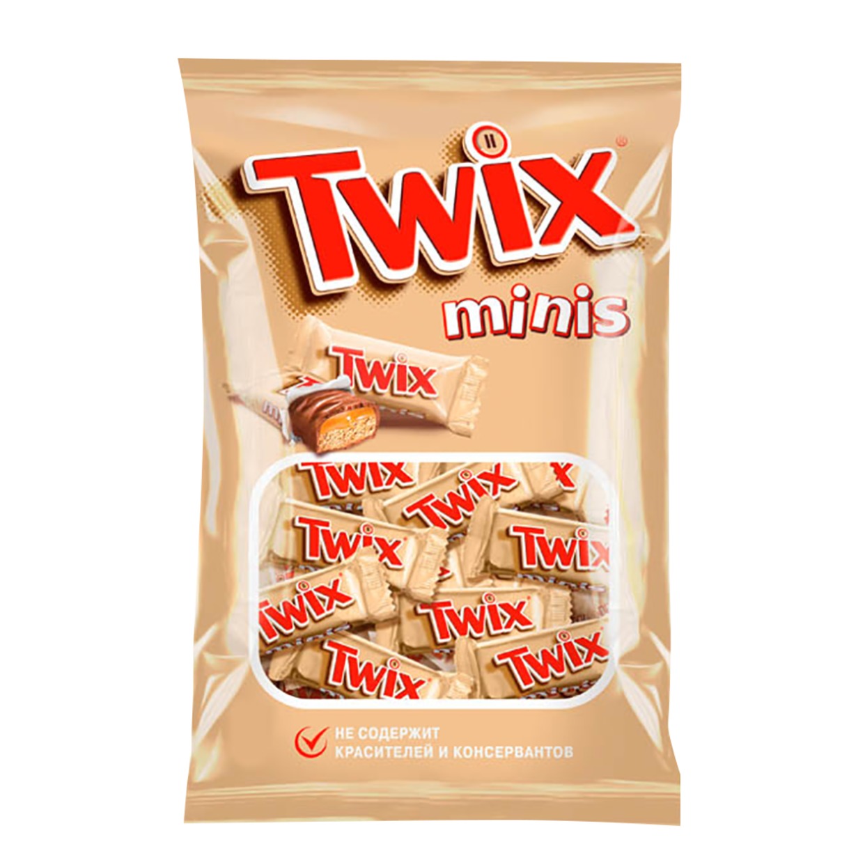 Шоколадные батончики Twix Minis, 184 г по акции в Пятерочке