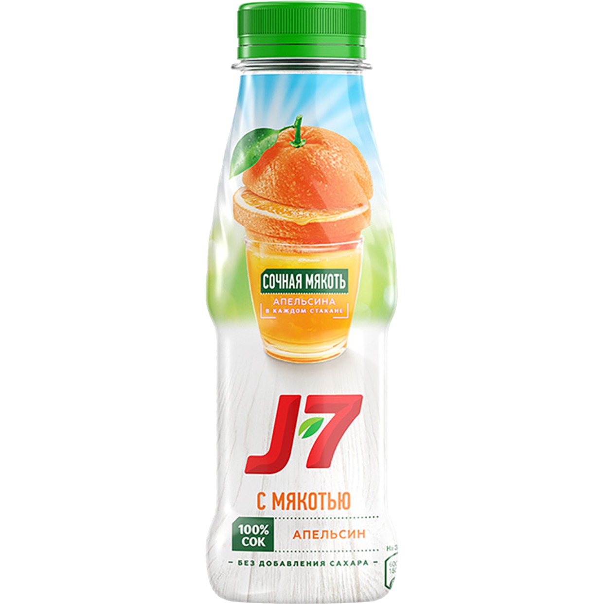 Сок апельсиновый с мякотью для детского питания "J7" 0,3 л по акции в Пятерочке