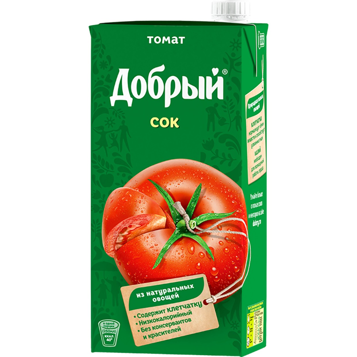 Сок Добрый, томат с солью, 2 л по акции в Пятерочке