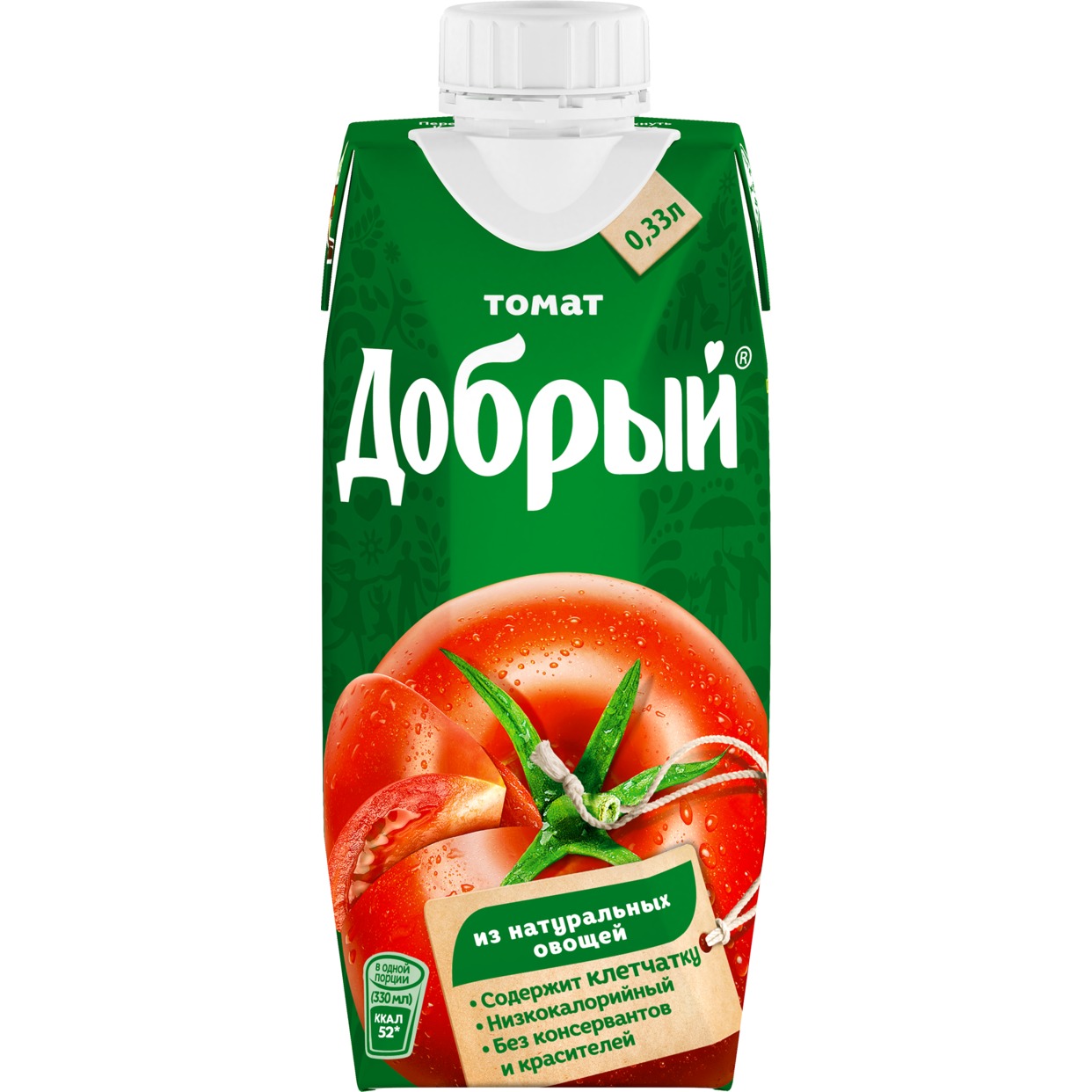 Сок Добрый томатный с солью 330мл по акции в Пятерочке